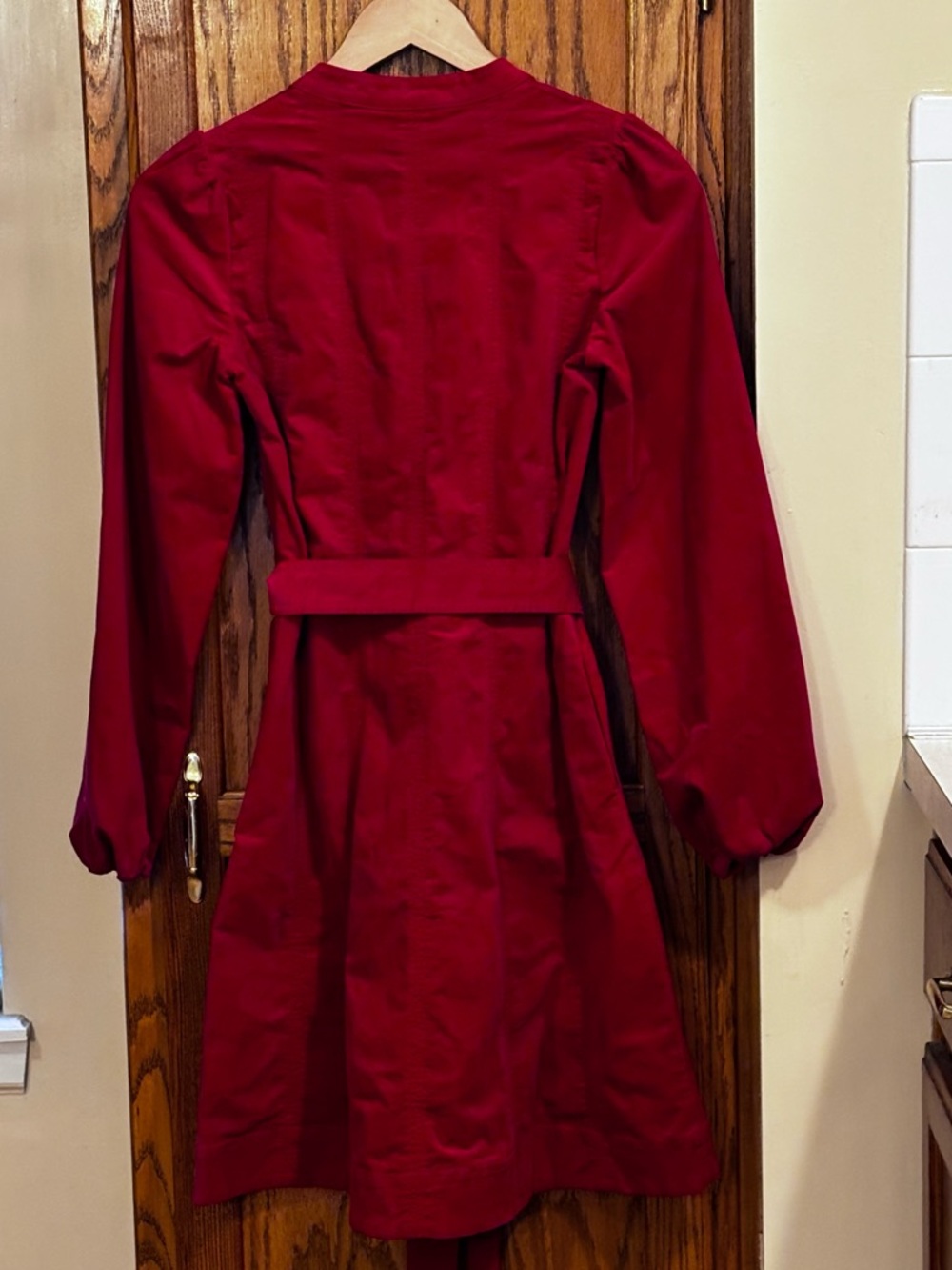 Boden Ros Panelled Cord Short Dress Women’s Crimson Red  Size 2R - Picture 11 of 13